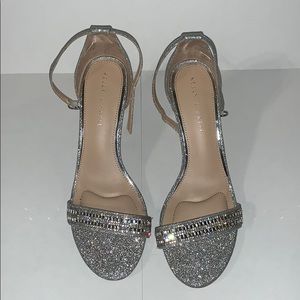 Kelly and Katie Silver Strappy Heel